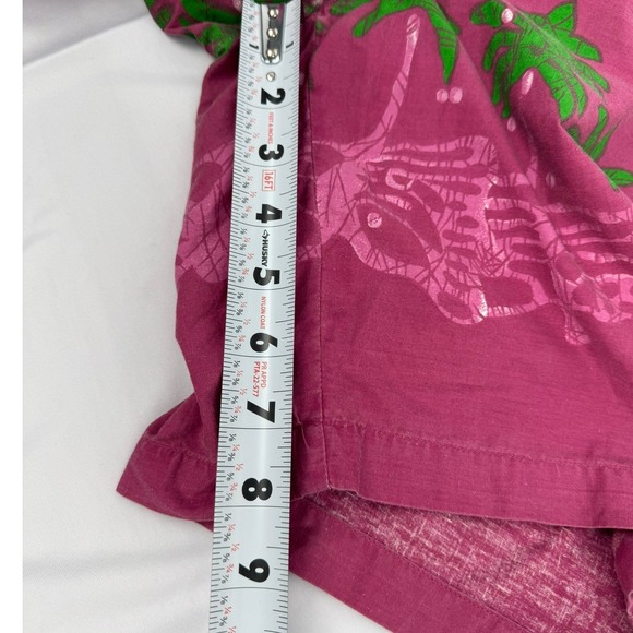 VTG Chaps Ralph Lauren Men's Tropical Palm Tree Stripe Swim Trunks Shorts Size M - Picture 11 of 11